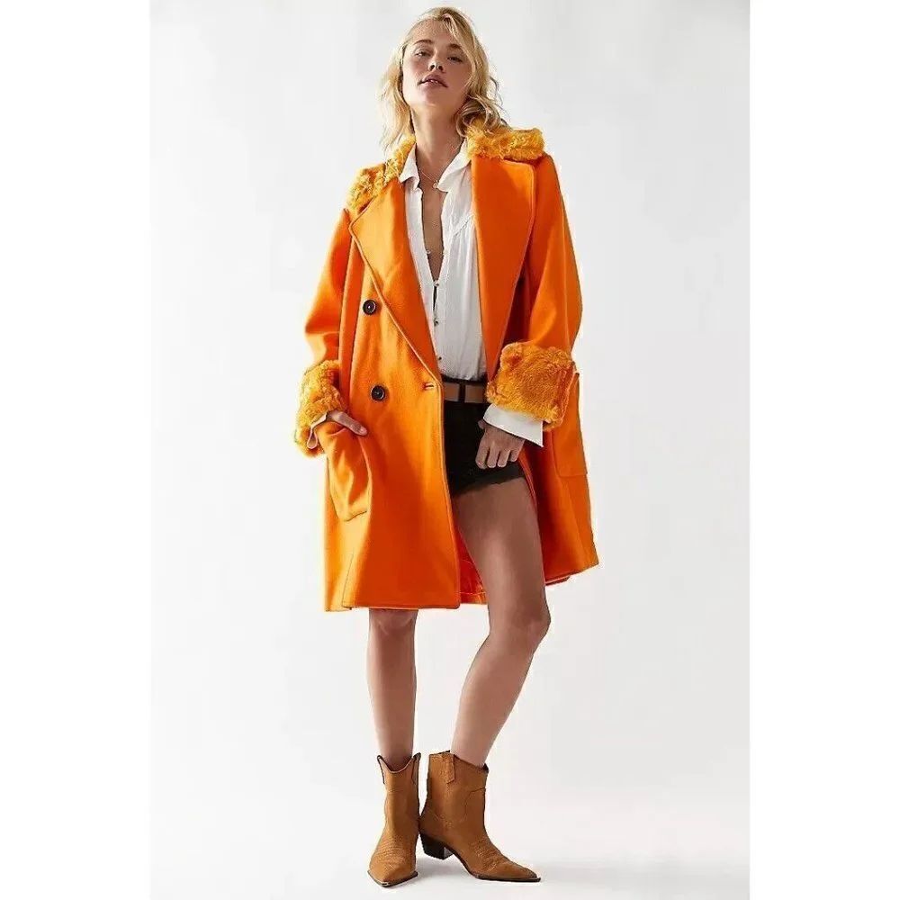 NWT FREE PEOPLE Sz S ROXY WOOL COAT